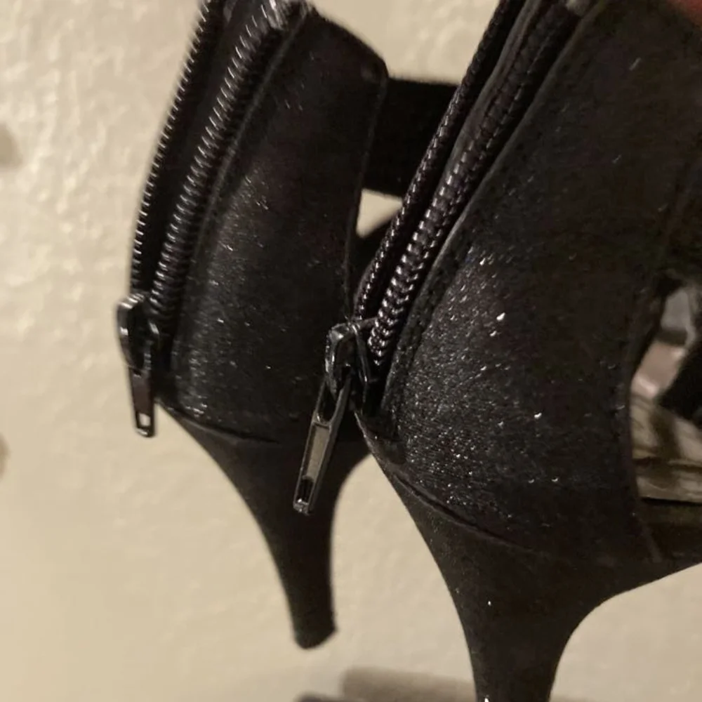 TOP Mod Glitter High Heels - Black